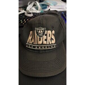 Los Angeles Raiders Hat Snapback Cap Black 90s Embroidered NFL